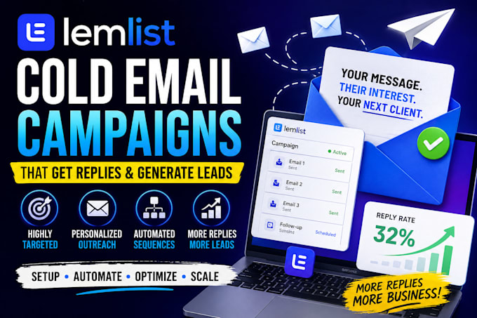 setup lemlist cold emails and lemlist outreach campaigns