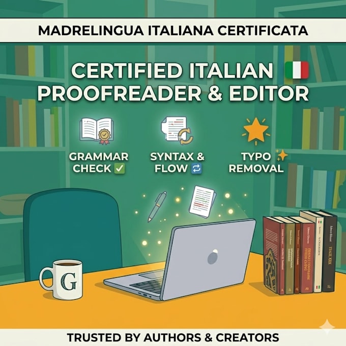 professionally proofread and edit your italian texts