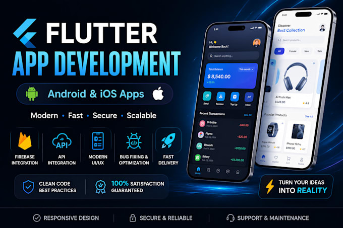 develop, fix, or customize your flutter app
