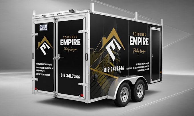 design a custom truck wrap, trailer wrap and vehicle wrap