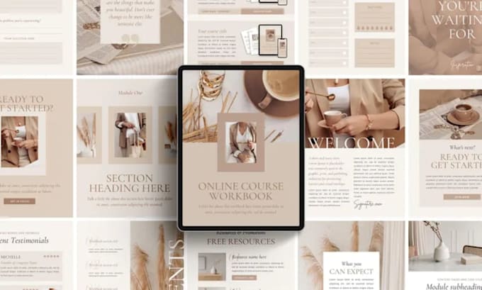 design editable canva ebook, pdf lead magnet, workbook, canva ebook and workbook