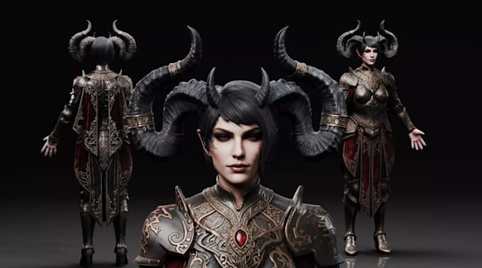 make 3d game character stylized character rigging unreal engine unity character