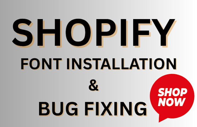 install custom font on your shopify store and bug fixing