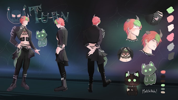 create custom character art, oc, dnd, vtuber etc