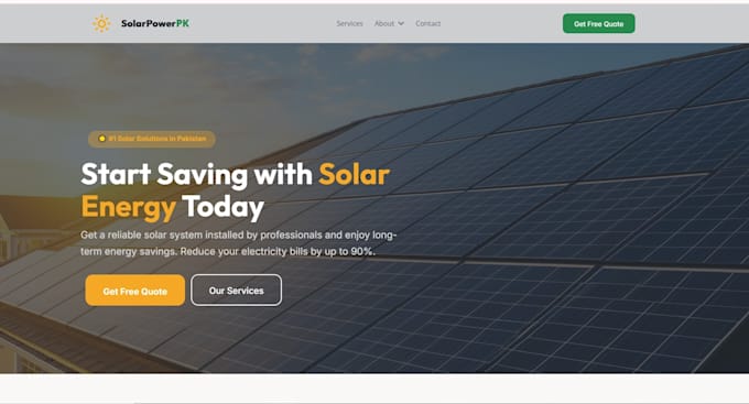 design high converting solar website, that gets more appointments