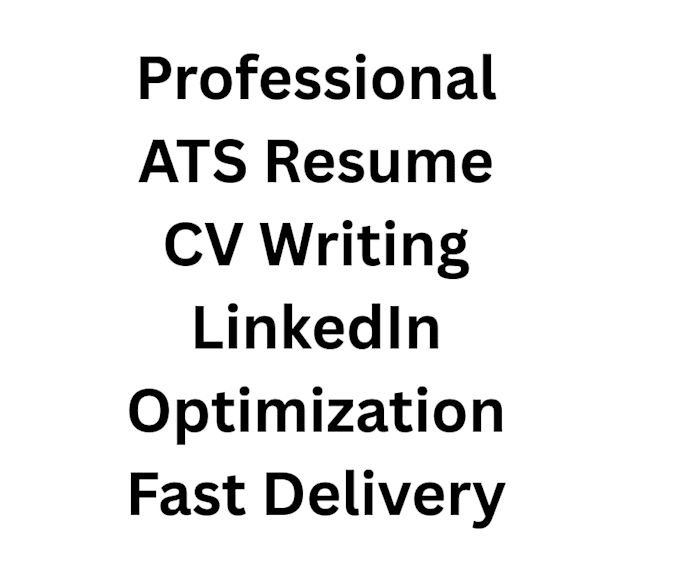 create ats friendly professional resume and CV