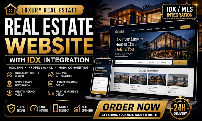 design luxury real estate with idx integration