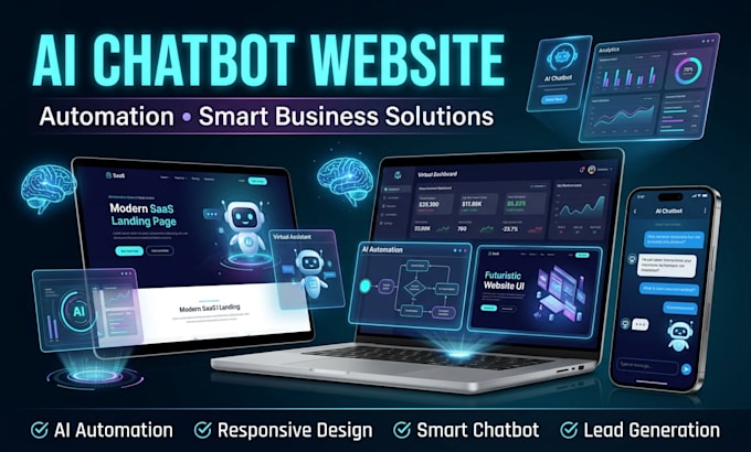 build ai chat bot automation website and virtual assistant website