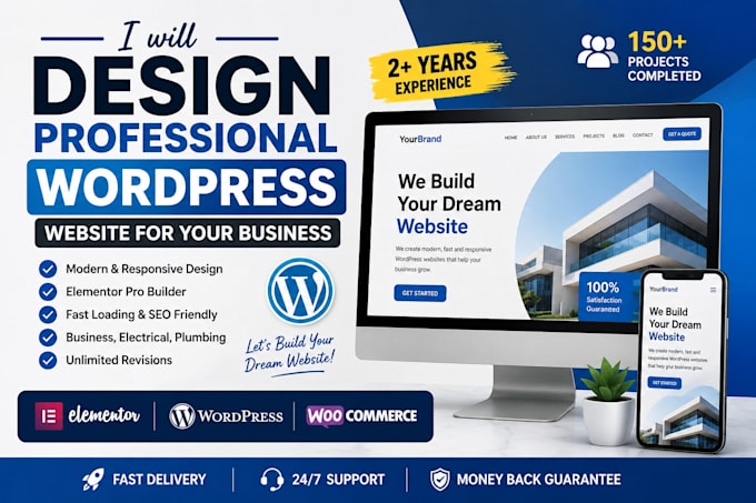 create professional wordpress website for business