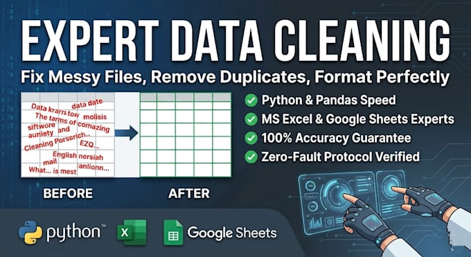 expertly clean and format your messy data