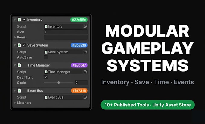 build a modular gameplay system for your unity game
