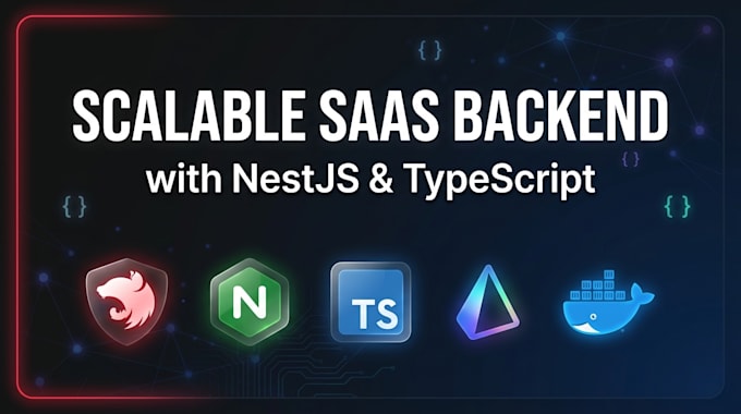 build a scalable saas backend or secure rest API with nestjs