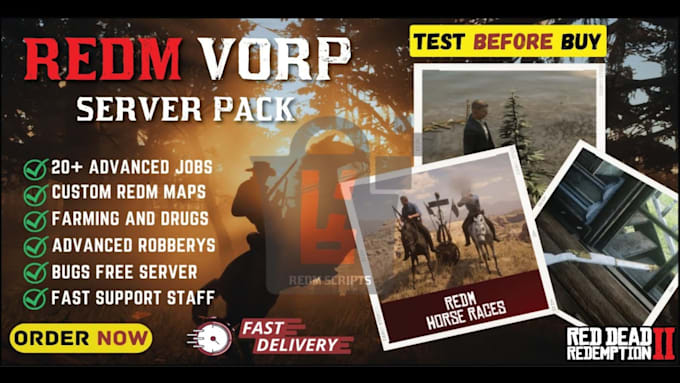 develop redm scripts and setup a full redm roleplay server