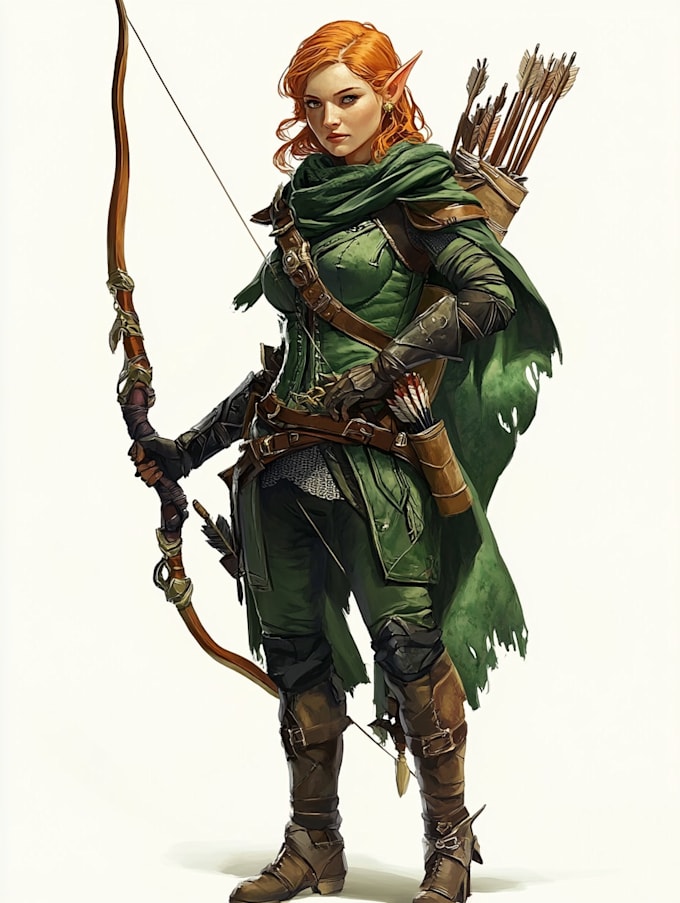 fantasy dnd character illustration