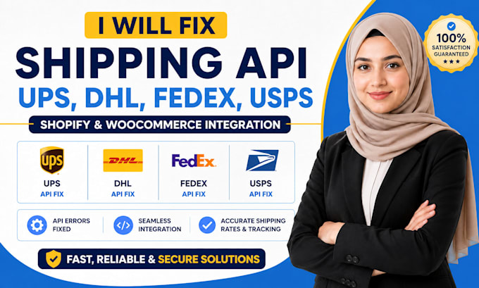 fix shipping API ups dhl fedex usps shopify woocommerce integration
