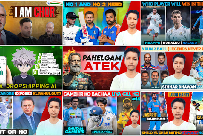 design eye catching youtube thumbnail with high CTR