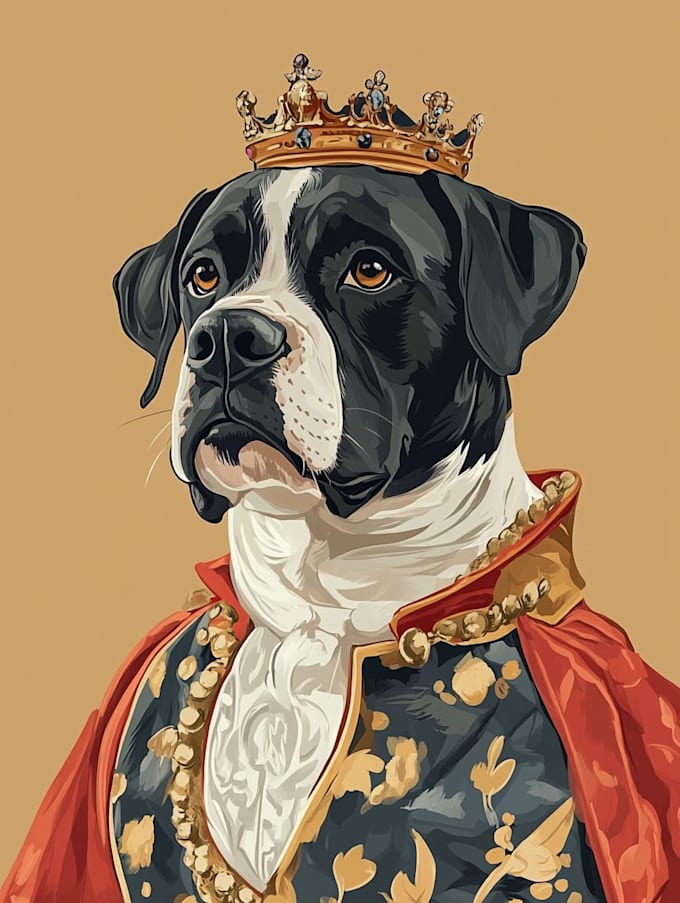 do custom pet portrait, dog or cat drawing