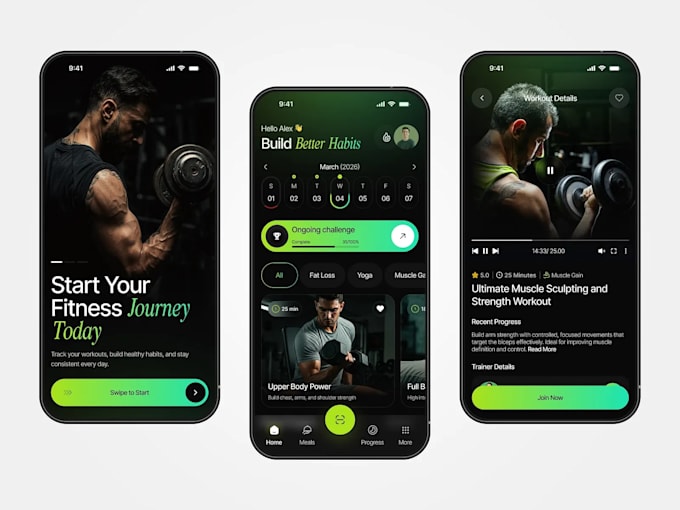 flutterflow fitness app workout app wellness app gym app