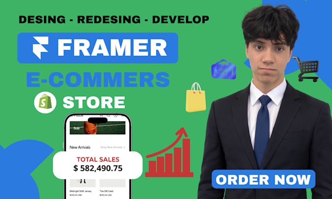build a custom framer ecommerce store connected to shopify