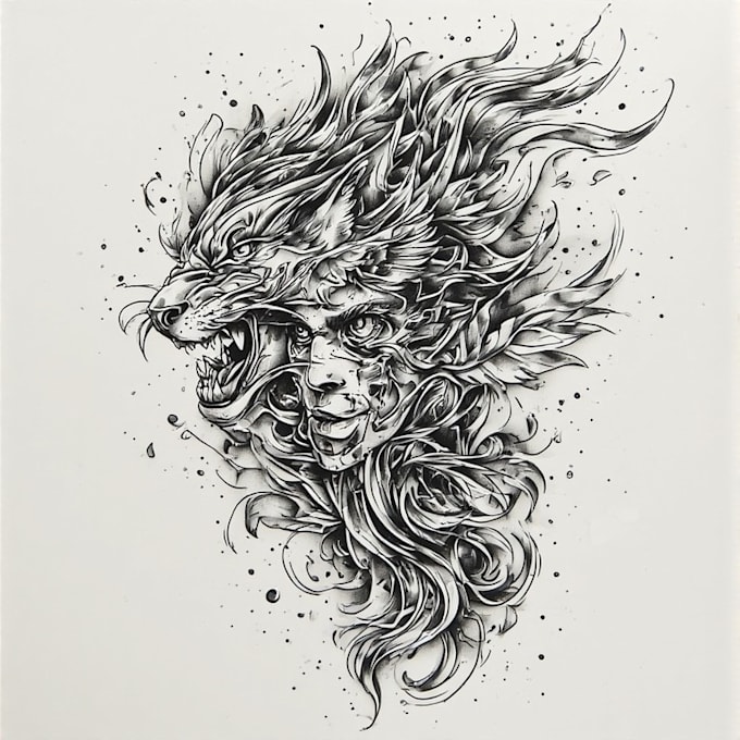 create custom and detailed tribal tattoo design