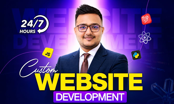 do website development, custom website as full stack web developer