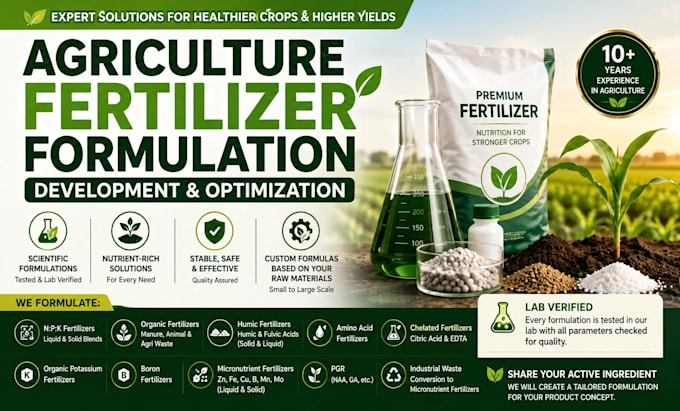 agriculture fertilizer formulation development and optimization