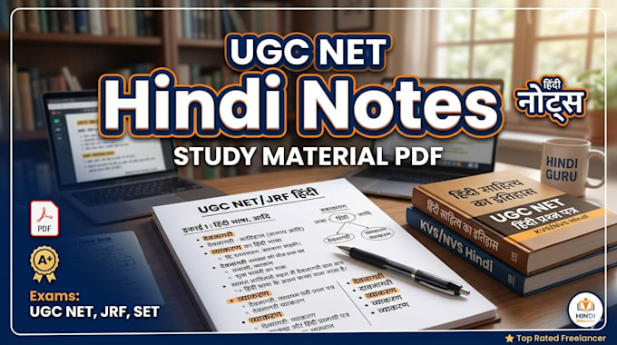 write hindi study notes for ugc net hindi