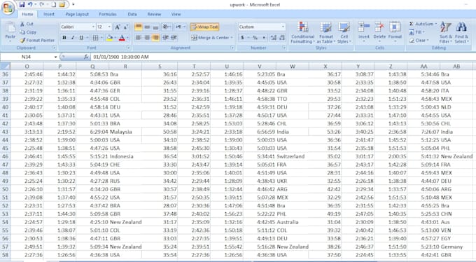do data entry, excel with more accuracy