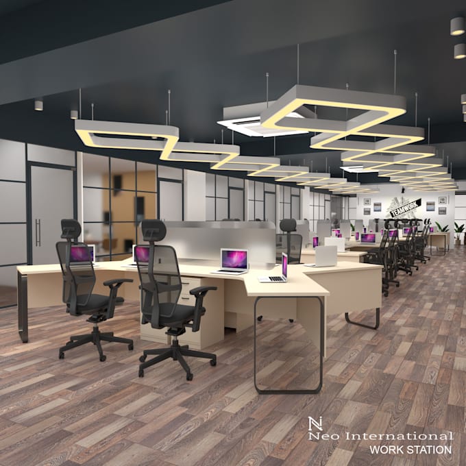 make 3d design for your office space