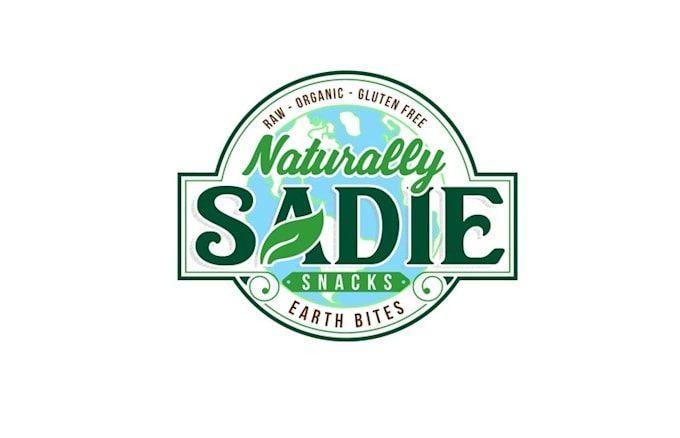 design naturally sadie snacks earth bites logo