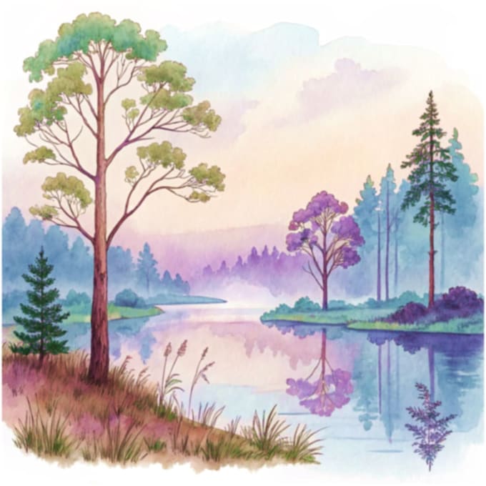 do a watercolor illustration