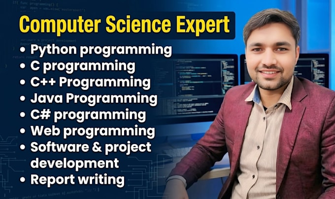 do coding and software projects in c sharp, c, cpp, python and java