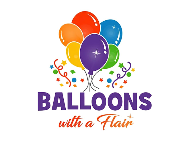 design awesome balloon logo design 24 hours