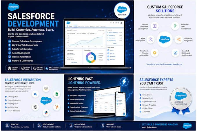 develop and customize salesforce solutions for your business