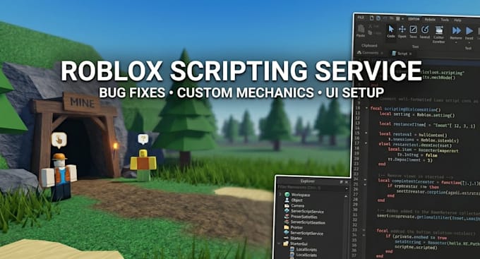 be your roblox lua script developer for your game mechanics