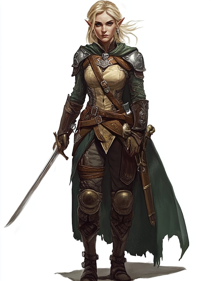 fantasy dnd character illustration