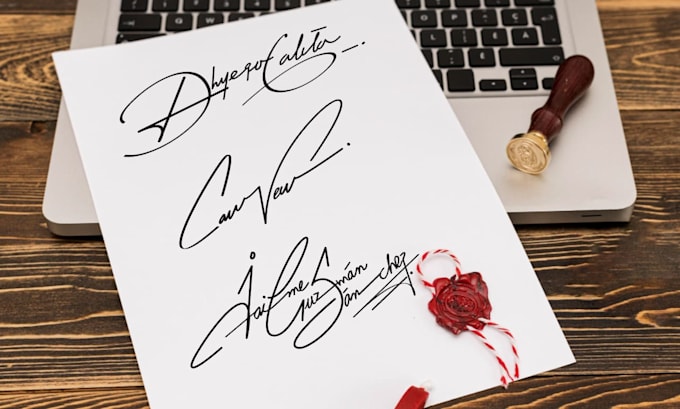 design artistic signature logo or autograph