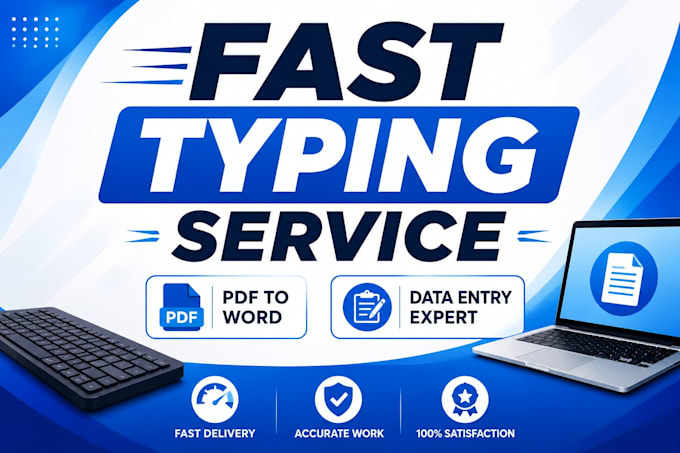 do fast and accurate typing from PDF, image, or scanned documents