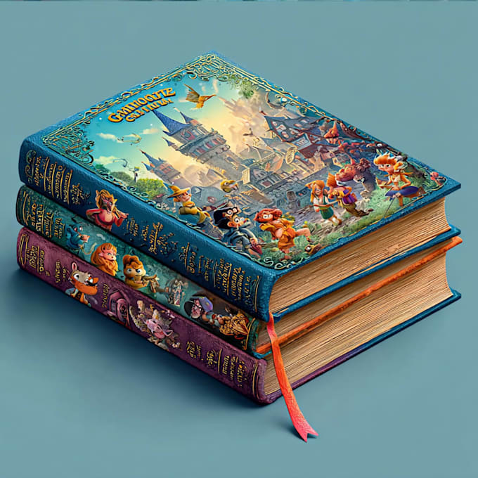 design fun and professional cartoon book covers