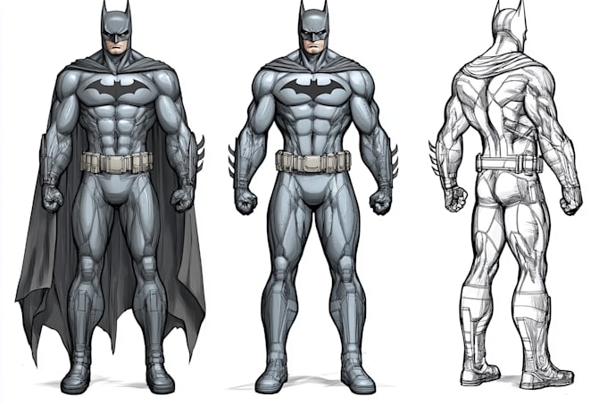 illustrate a superhero comic and marvel character