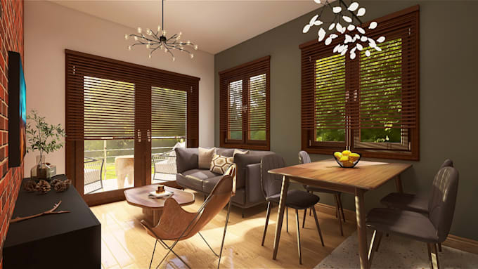 design your room interior with 3d renders