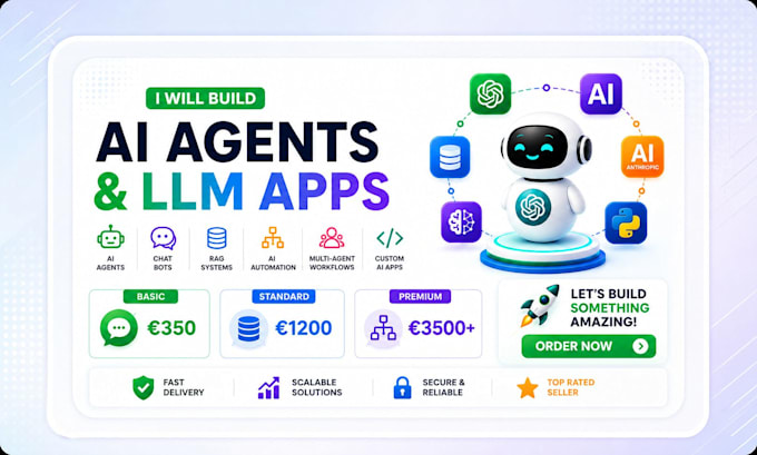 build ai agents, chatbots, llm applications