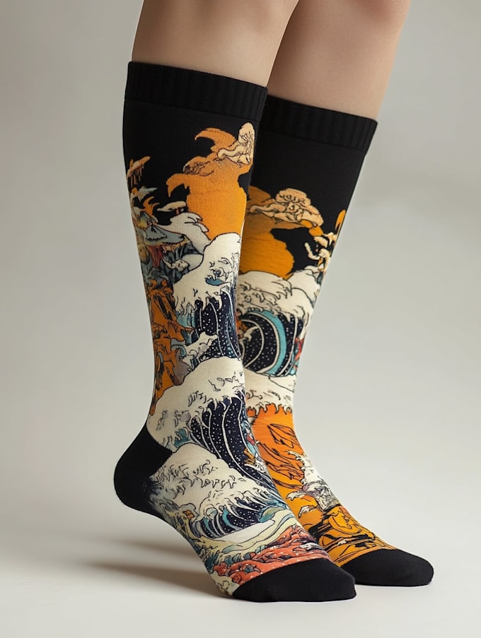 unique socks design and custom socks design