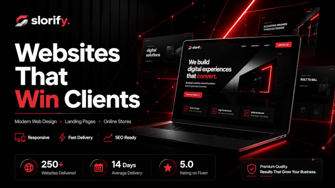 create a modern responsive website for your business