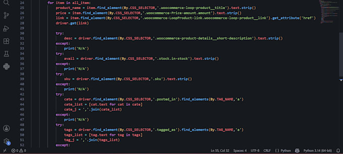 do web scraping and lead generation using python