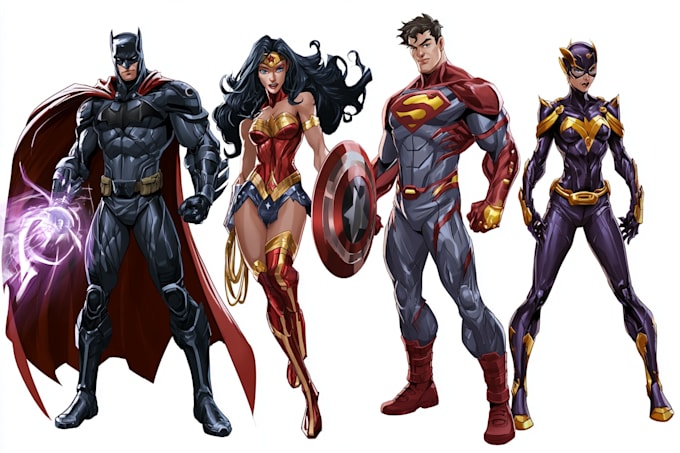 superhero comic page superhero character for comics