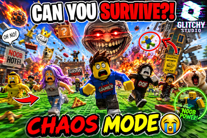 develop a weird viral roblox meme survival game, roblox game