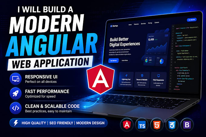build a professional angular web application