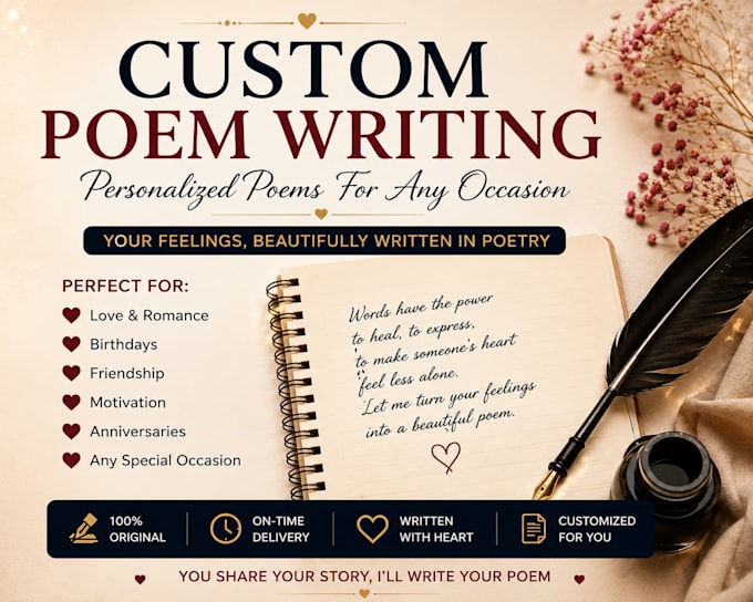 write custom romantic and emotional poems for any occasion