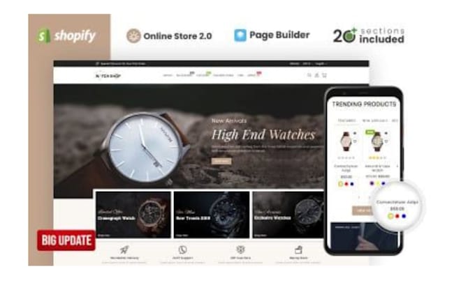 design wristwatch shopify store